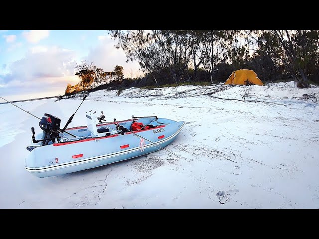 Remote Camping On The Biggest Sand Island In The World (Isolated) - Living From The Ocean - Part 3