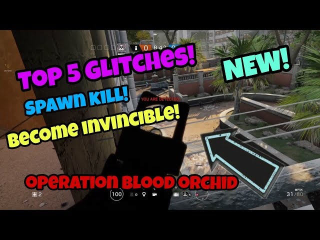 Rainbow six siege top 5 Glitches (NEW) operation blood orchid PS4/Xbox one October 2017