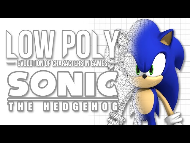 Sonic The Hedgehog - Low Poly (Evolution of Characters in Games) - Episode 2