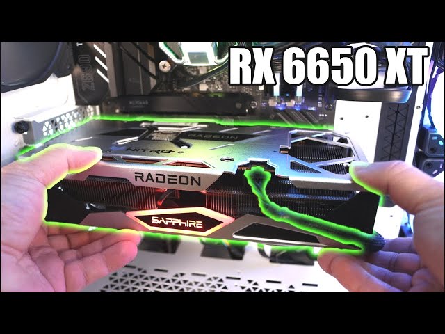 AMD RX 6650 XT - Unboxing and Installing the Sapphire Nitro RX 6650 XT Gaming Graphics Card