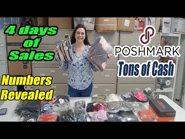 Poshmark 4 days of sales - Numbers Revealed - Tons of Cash - Online Reselling - What did I sell?