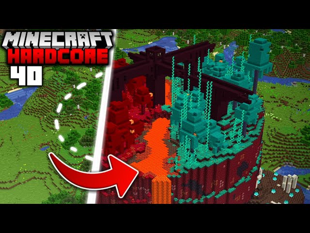 I Transformed the OVERWORLD into the NETHER in Minecraft Hardcore (#40)
