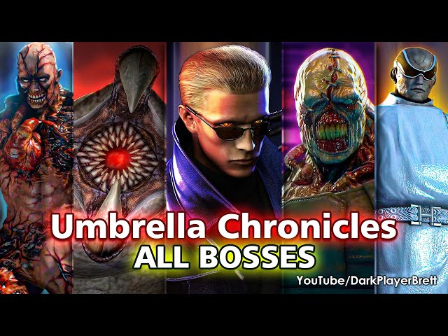 RESIDENT EVIL The Umbrella Chronicles - All Bosses (NO DAMAGE) [2K 60FPS] PS3