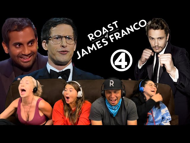 Roast Of JAMES FRANCO (2013) Part 4/6: ANDY SAMBERG / AZIZ ANSARI - Comedy Reaction!