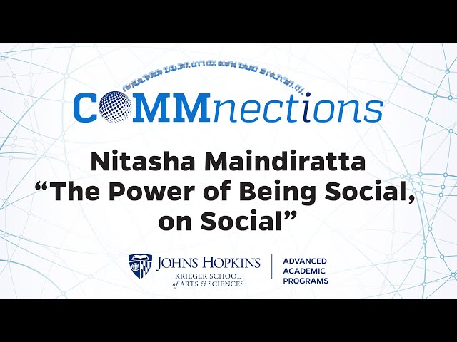 COMMnections - The Power of Being Social, On Social, featuring Nitasha Maindiratta.