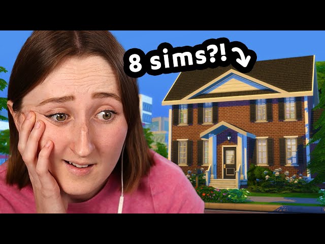 i built an *actually good* starter home for 8 sims