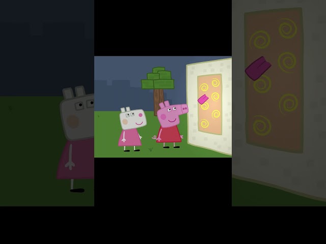 Peppa Pig Plays Minecraft in Real Life