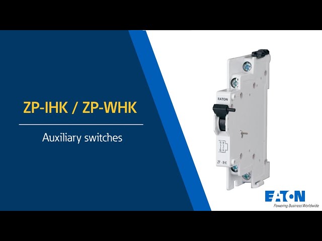 ZP-IHK auxiliary switches - unboxing
