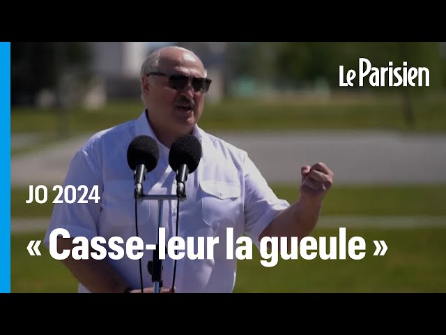 JO Paris 2024 : « Si tu y vas, casse-leur la gueule », le « conseil » de Loukachenko aux athlètes bi
