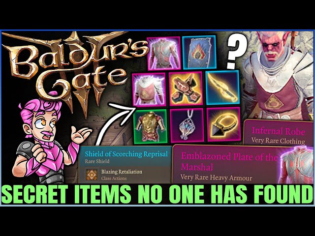 Baldur's Gate 3 - 0.1% of Players Found These Items - 8 Hidden INSANE Weapons & Armor Gear Guide!