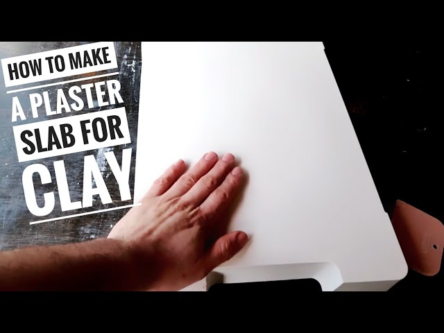 How to make a plaster slab for wedging and recycling clay (easy)