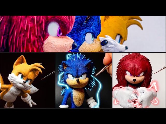Create Sonic, Tails, Knuckles Collection with Clay / Sonic the hedgehog2 [kiArt]