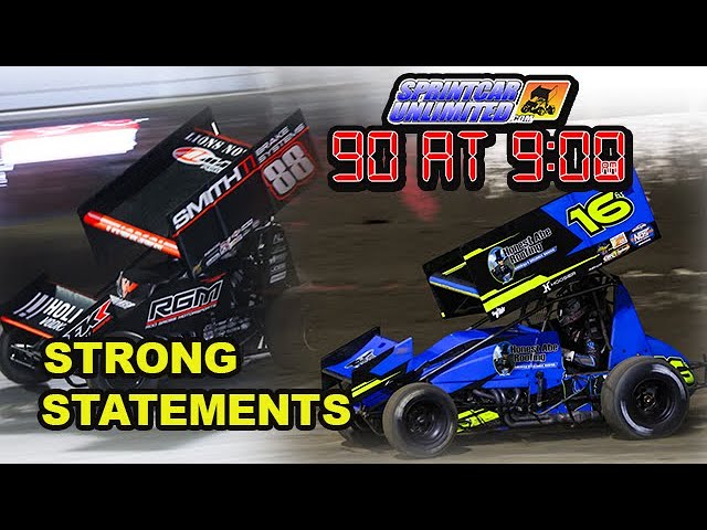 SprintCarUnlimited 90 at 9 for Wednesday, April 24: Thorson and Macedo make strong impressions