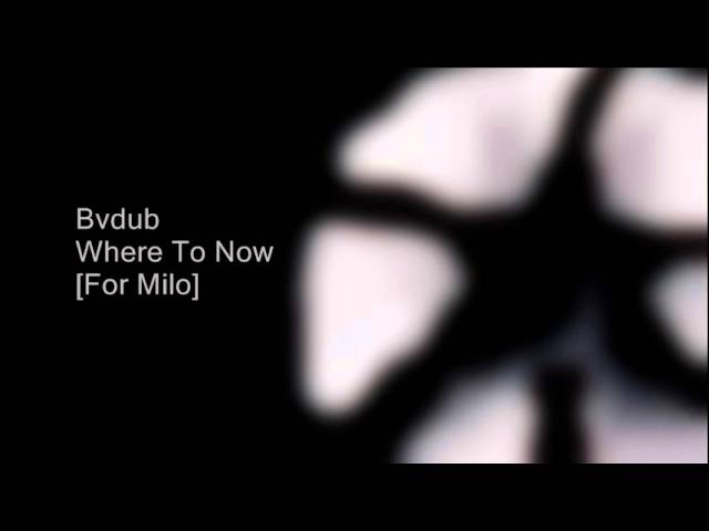 Bvdub - Where To Now [For Milo]