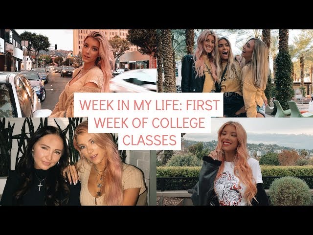 A WEEK IN MY LIFE: first week of college class + trip to LA! | Keaton Milburn