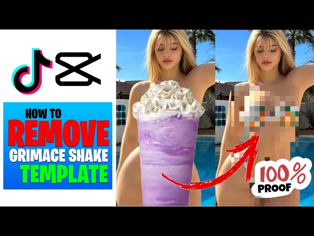 How to remove grimace shake Capcut/tiktok | How to remove grimace shake  from template
