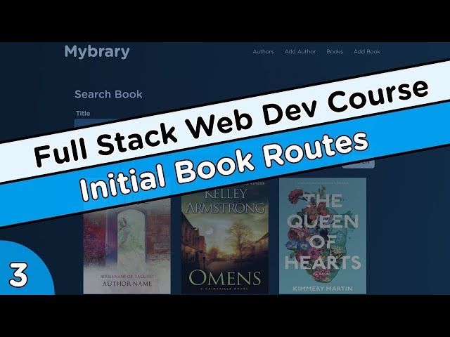 Books Index/Create/New Routes - Node.js/Express/MongoDB Course #3