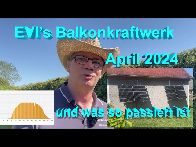 Evi´s Balkonkraftwerk - Ertrag, Eigenverbrauch April 2024
