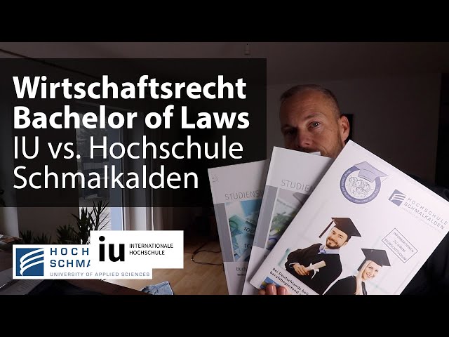Fernstudium WIRTSCHAFTSRECHT: IU vs. Hochschule Schmalkalden – Bachelor of Laws berufsbegleitend ⚖️