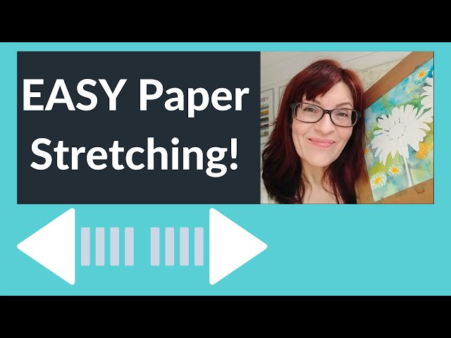 Stretching Watercolor Paper With Gummed Tape  (Easy!)