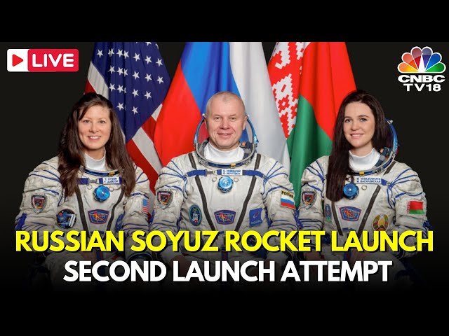 Soyuz MS-25 Spacecraft Launch LIVE | NASA Astronaut Tracy Dyson | International Space Station| IN18L