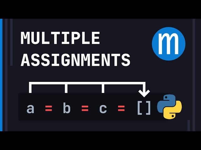 Multiple Assignments in Python
