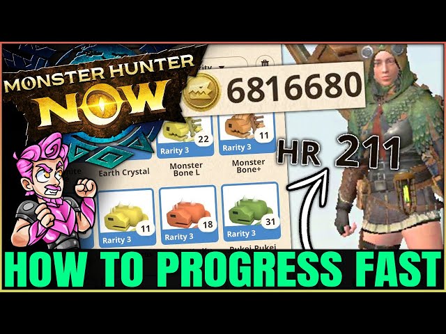 Monster Hunter Now - How to Get HR Fast & INFINITE Zenny & Monster Parts Guide - Tips & Tricks!