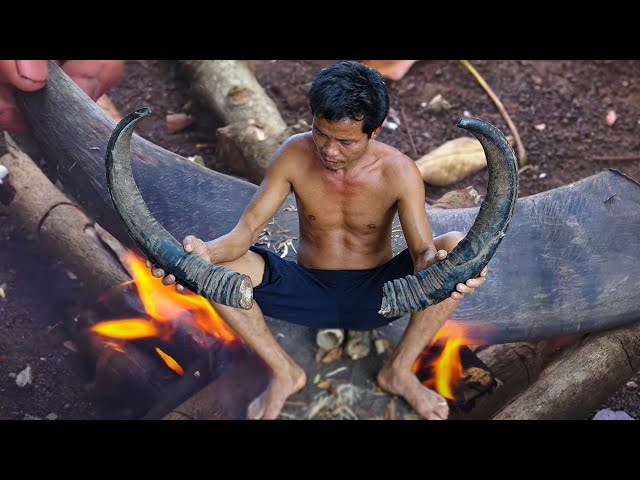 Primitive Culture: Knife Making from Buffalo Horn