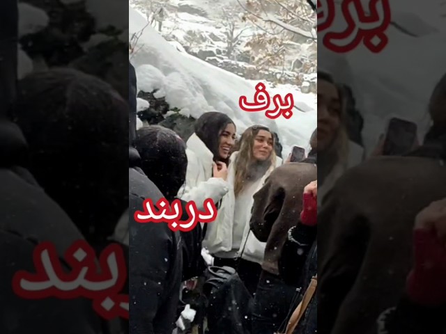 Tehran's first snow in Tajrish, اولین برف تهران
