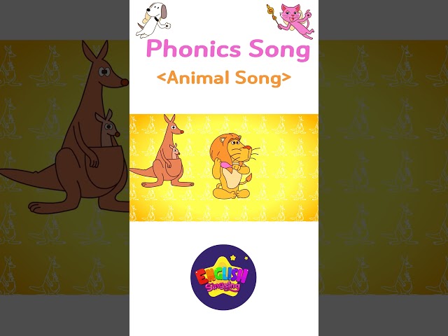 Easy Words 2 (Animal Song) - Learn English vocabulary for kids - English song for Toddlers #shorts