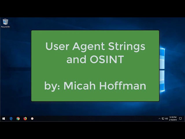 10 Minute Tip: What is a User Agent string and why should I care?