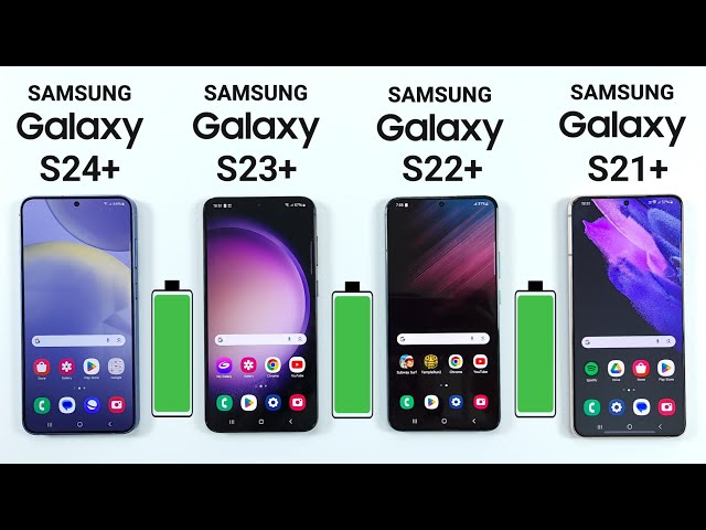 Samsung S24 Plus vs S23 Plus vs S22 Plus vs S21 Plus Battery Drain Test