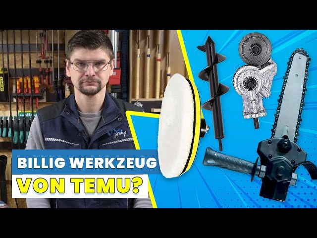 KETTENSÄGE UNTER 20€?! Wir testen 5 Werkzeug-Gadgets von TEMU für Bohrschrauber! || ToolGroup