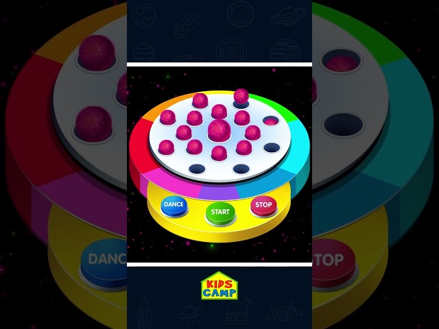Learn Colors With Dancing Balls Machine #shorts #colors #learning