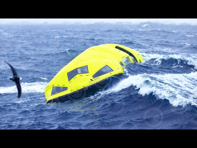 Safest & Strongest LIFEBOAT Ever That Cannot Sink from Rogue Waves During Heavy Storms