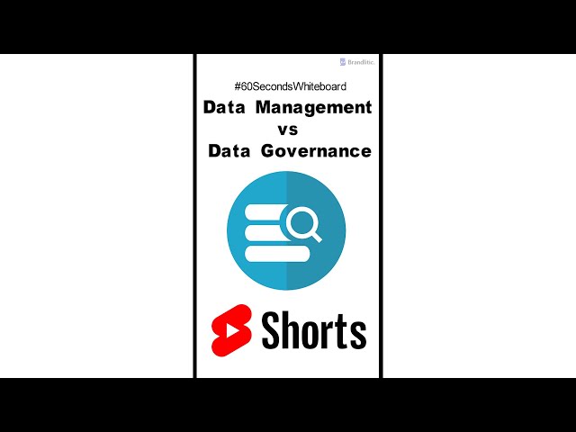 Difference Between Data Management vs Data Governance #Shorts