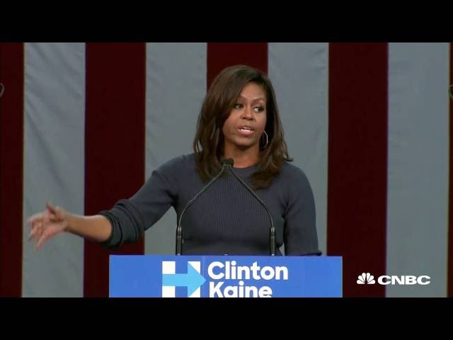 Michelle Obama addresses Trump's 'locker room banter' | CNBC International
