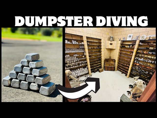 Dumpster Diving Bulk Bars - Trash To Treasure - ASMR Metal Melting - BigStackD Copper Casting