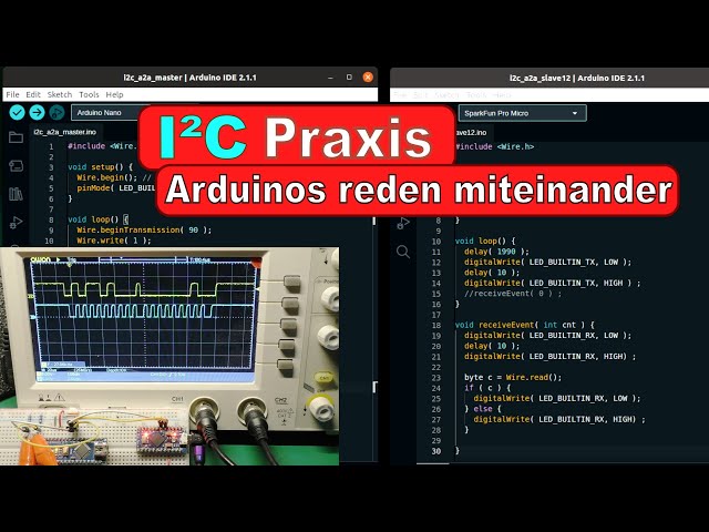I²C Praxis - Arduinos reden miteinander