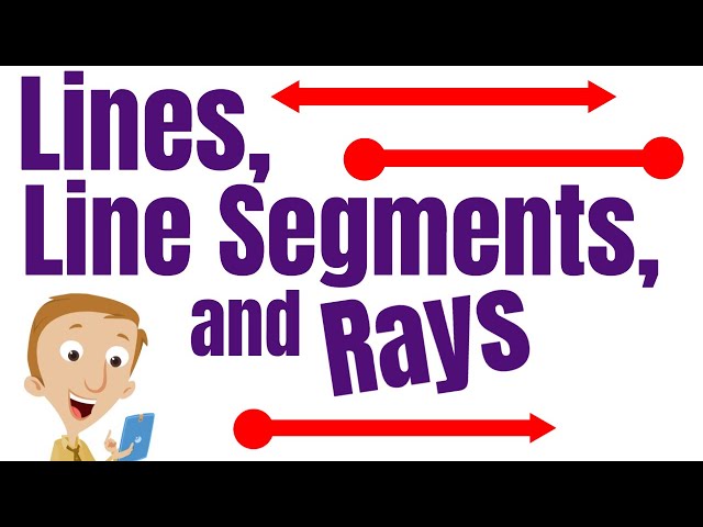 Lines, Line Segments, and Rays for Kids