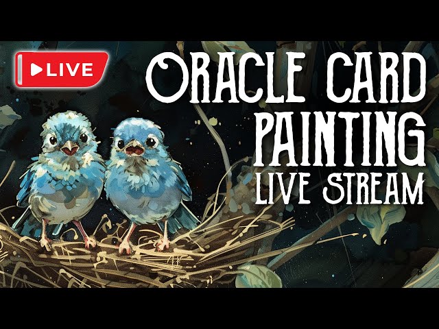 May Oracle Card Painting, Art Witch Wednesday Live Stream - Magical Crafting