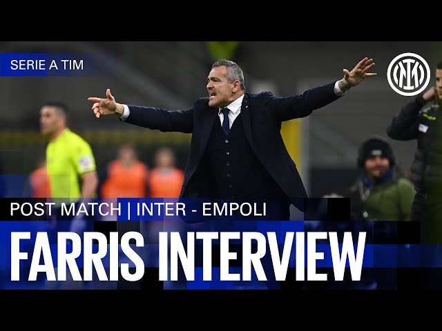MASSIMILIANO FARRIS INTERVIEW | INTER 2-0 EMPOLI 🎙️⚫🔵