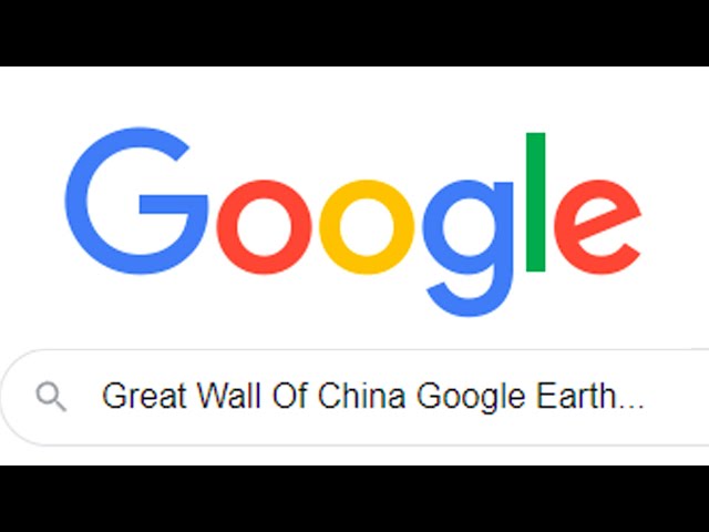 Great Wall of China and Google Earth