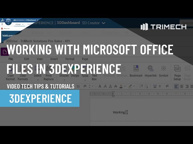 Working With Microsoft Office Files in 3DEXPERIENCE