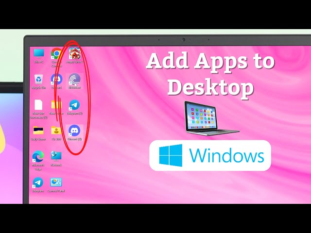 Windows 11: How To Add Apps To Desktop!