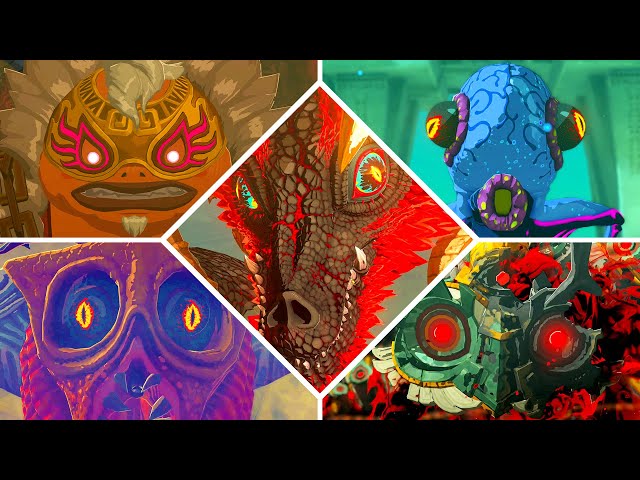 The Legend of Zelda: Tears of the Kingdom 4K - All Bosses (No Damage)