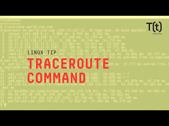 How to use the traceroute command: 2-Minute Linux Tips