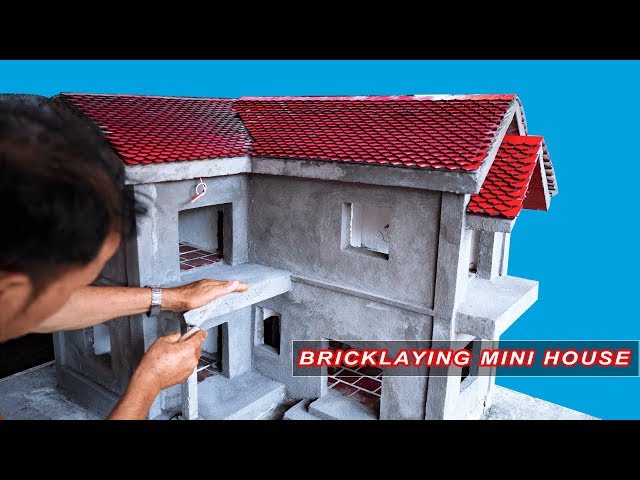 Bricklaying model -- Building Dream Mini House | 2nd floor -- part 3