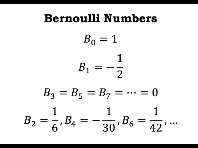 How-to: The Bernoulli numbers and Faulhaber's formula