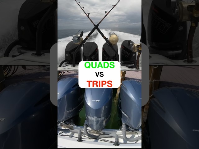 Which is more fuel efficient? Quads or Trip Outboard #boating